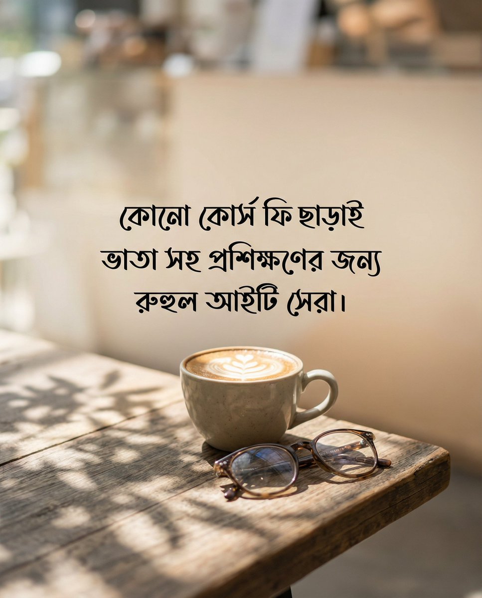 আর্থিক চিন্তা বাদ দিন রুহুল আইটিতে ভাতা সহ ফ্রি কোর্সে ভর্তি হন।
#ruhulit,#Freelancing #FreelancerLife,#OnlineWork,#FreelanceDesigner #FreelanceWriter,#FreelanceSuccess