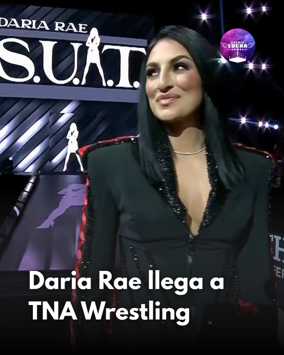 CosmicLucha's tweet image. 🚨🔥 Daria Rae llega oficialmente a TNA Wrestling 🔥🚨

Durante #TNAImpact se confirmó la contratación de Daria Rae (antes Sonya Deville) 👊

Todo apunta a que asumirá un rol de autoridad ruda 😈

Una nueva era comienza en TNA 💥

#TNAWrestling #DariaRae