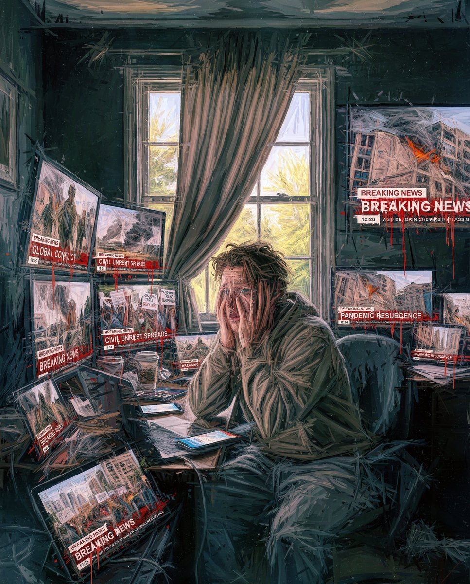 beeple's tweet image. DOOMSCROLL-MAXXING