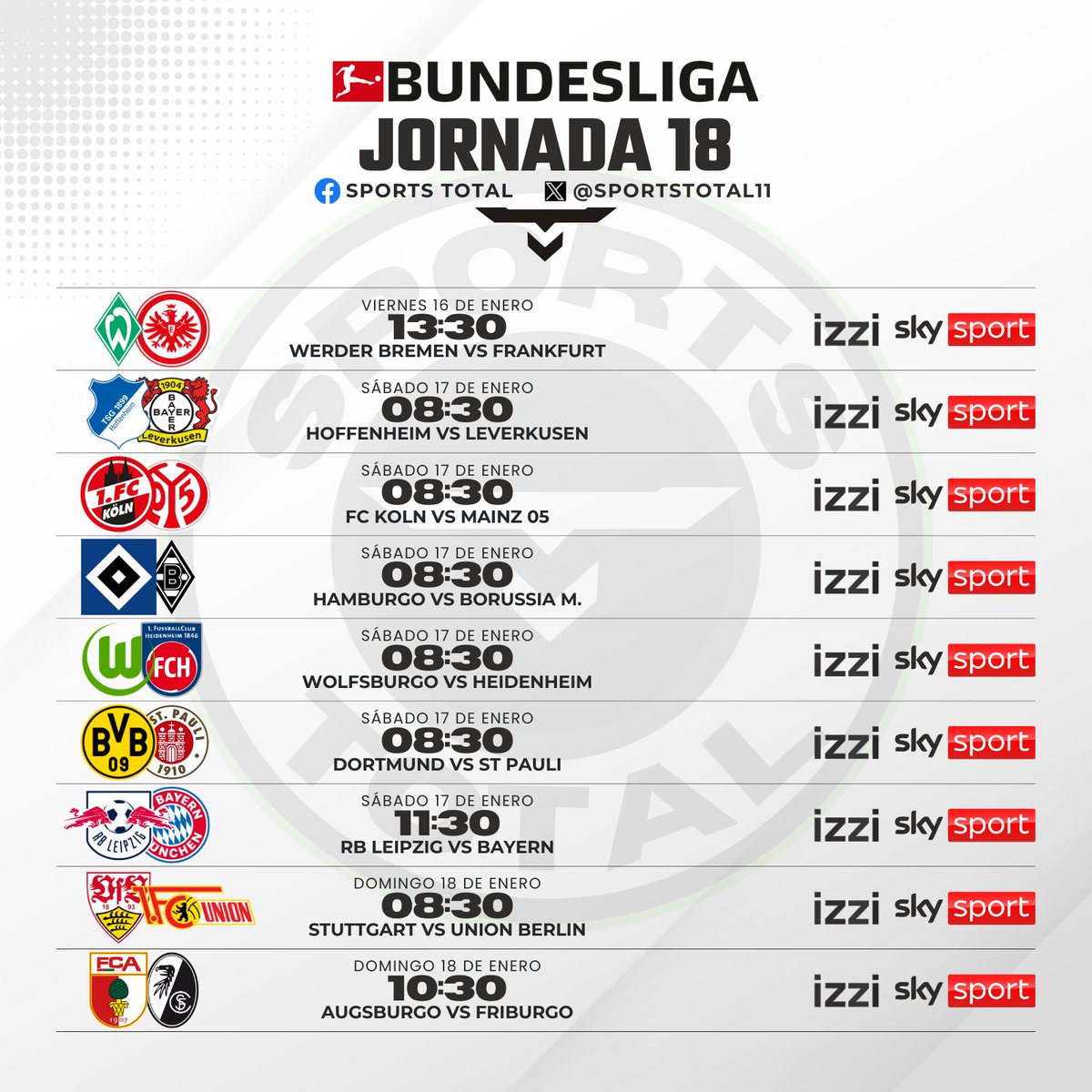 SportsTOTAL11's tweet image. Llegaron las #agendas europeas