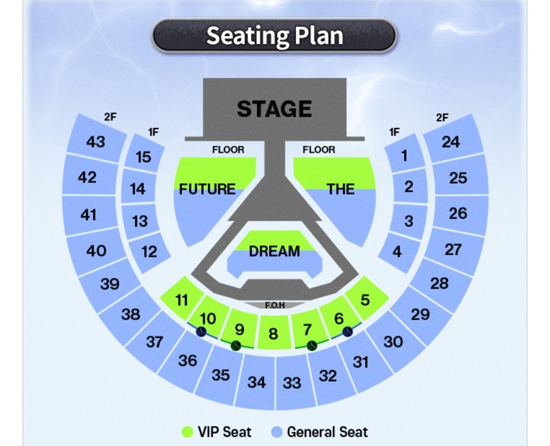 2026 NCT DREAM TOUR <THE DREAM SHOW 4 : FUTURE THE DREAM> FINALE (ENCORE)

Seating Plan &amp; Stage Layout Preview

📍 KSPO DOME
🗓️ CONCERT DATES:
Day 1: 260320, 8pm KST
Day 2: 260321, 6pm
Day 3: 260322, 5pm
Day 4: 260327, 8pm
Day 5: 260328, 6pm
Day 6: 260329, 5pm

#NCTDREAM