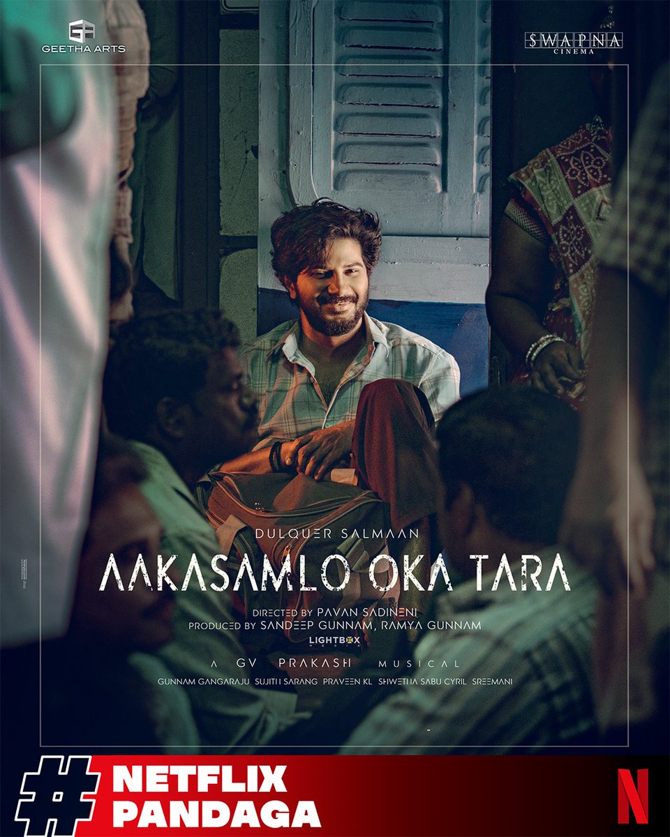 ForumReelz's tweet photo. DQ's #AakasamLoOkaTara Digital Rights bagged by Netflix!!❤️ https://t.co/bPPVcqym1v