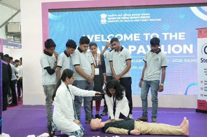 MoHFW_INDIA's tweet photo. #HealthForAll 

Health Pavilion at Vibrant Gujarat Regional Exhibition 2026 Draws Strong Public Response

“Swasthya Bharat, Shreshtha Bharat” Theme Anchors Successful Health Pavilion at VGRE 2026

Health Pavilion at VGRE 2026 Showcases Government of India’s People-Centric Public Health Initiatives

Free Health Services, Awareness Drives Highlight MoHFW’s Impactful Presence at VGRE 2026

https://t.co/I5VswXZ1qZ