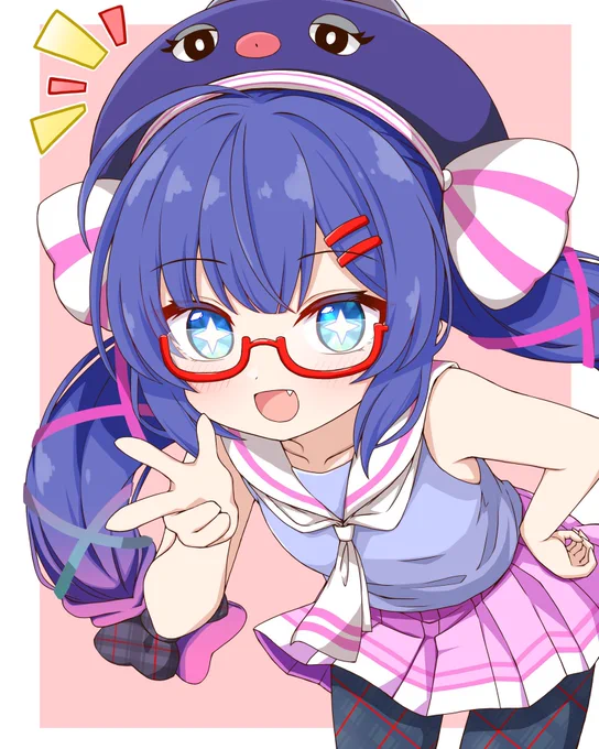 ウナちゃん! #眼鏡っ娘を見るとストレスが減るらしい