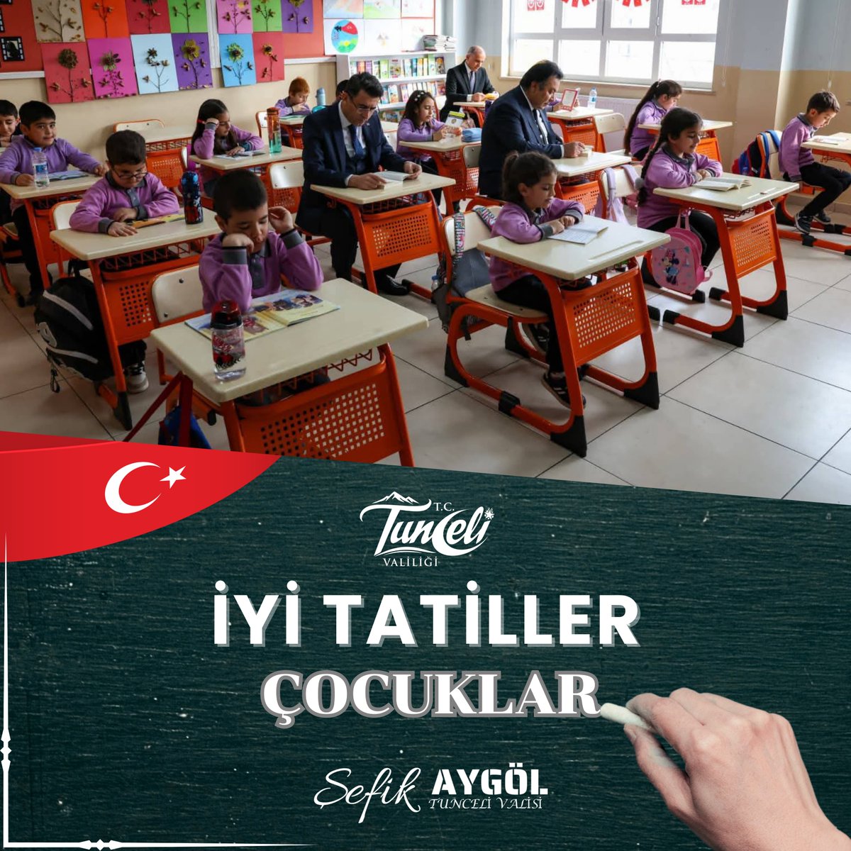 👨‍🎓👩‍🎓 Sevgili Çocuklar,

📌Bir dönemi daha emekle, sabırla ve azimle tamamladınız. Şimdi dinlenmenin, eğlenmenin ve kendinize zaman ayırmanın vakti…

📚⛹️‍♀️ Yarıyıl tatilinde bol bol kitap okuyun, oyunlar oynayın, hayaller kurun ve sevdiklerinizle güzel anılar biriktirin.