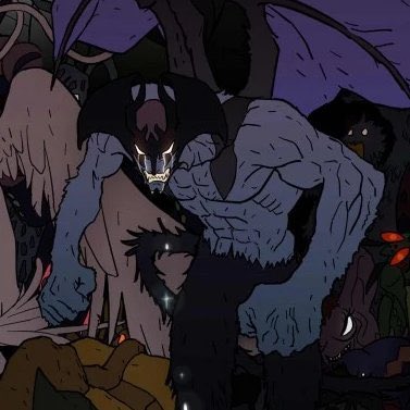 the_omegajojo's tweet image. The idea here was that, since Salamence is already inspired by the 70’s anime version of Devilman, I wanted to make a variant based on an iteration of Devilman more faithful to the original manga,