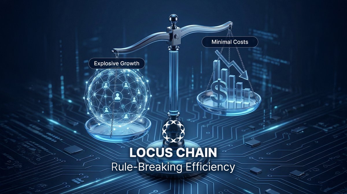 LocusChain's tweet photo. Cost Efficiency
Scaling usually means rising costs.
Locus Chain breaks that rule🔓
Growth doesn’t require more servers🖥️, just more users👥
#LocusChain #Efficiency #Rulebreak #Server
