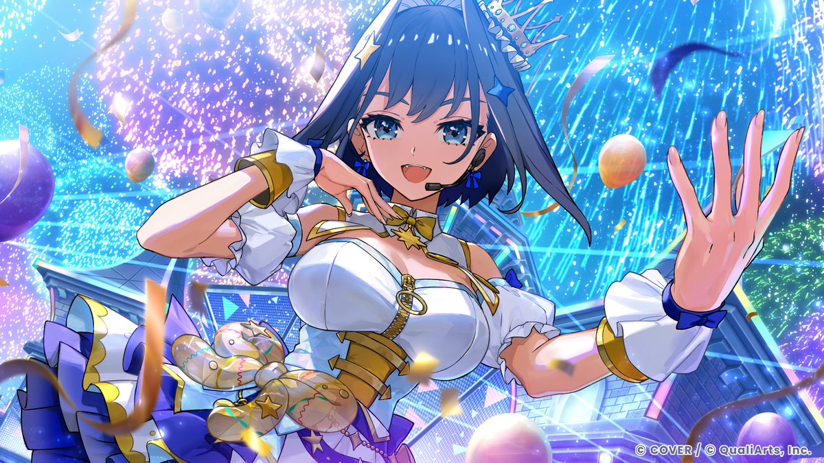 ◥◣ カードイラスト紹介 📣◢◤

#ホロドリ 情報解禁SPで紹介した、
Promiseの #オーロ・クロニー (<a href="/ourokronii/">Ouro Kronii⏳holoEN</a>)さんの、
ライブ衣装を着てステージで輝く姿を表現したカードイラスト⏳

今後は他タレントも順次公開予定！
お楽しみに🙌
そして、本日の夜にはお馴染み衣装のカードイラストも公開🎉