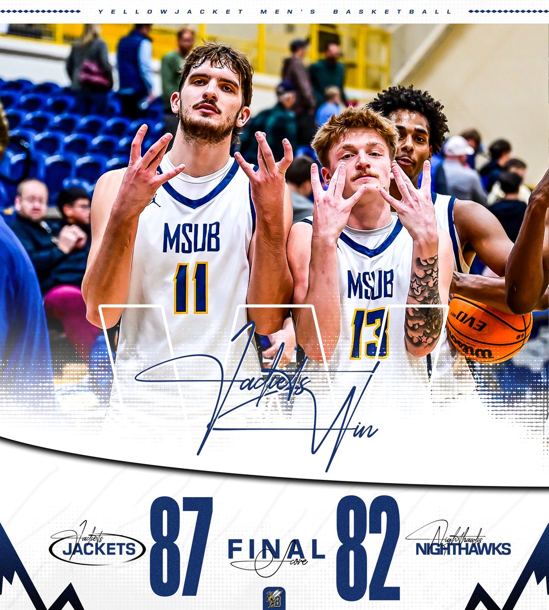 MSUB Men's Basketball tweet media