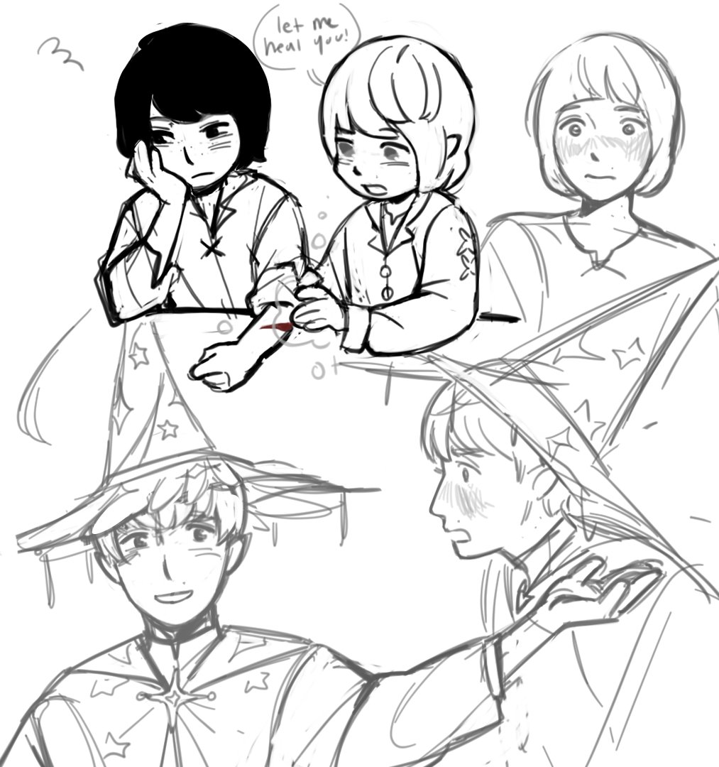 melonpaya's tweet image. wiws and #cleradin doodle :D