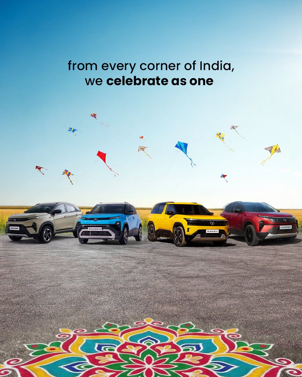 TataMotors_Cars's tweet image. From sugarcane to sweet, from drums to dance - India drove the celebrations forward.

#Lohri #MakarSankranti #Pongal #TataMotors #TataMotorsPassengerVehicles