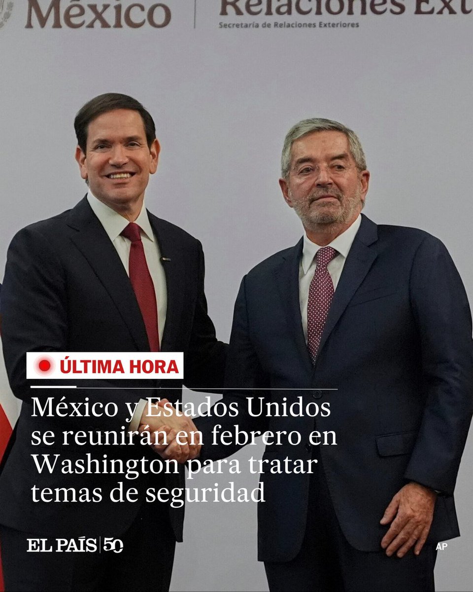 🔴 ÚLTIMA HORA | México y Estados Unidos se reunirán en febrero en Washington para tratar temas de seguridad

🖋️ <a href="/jorgevaquero95/">Jorge Vaquero Simancas</a>
 dozz.es/stg3a26