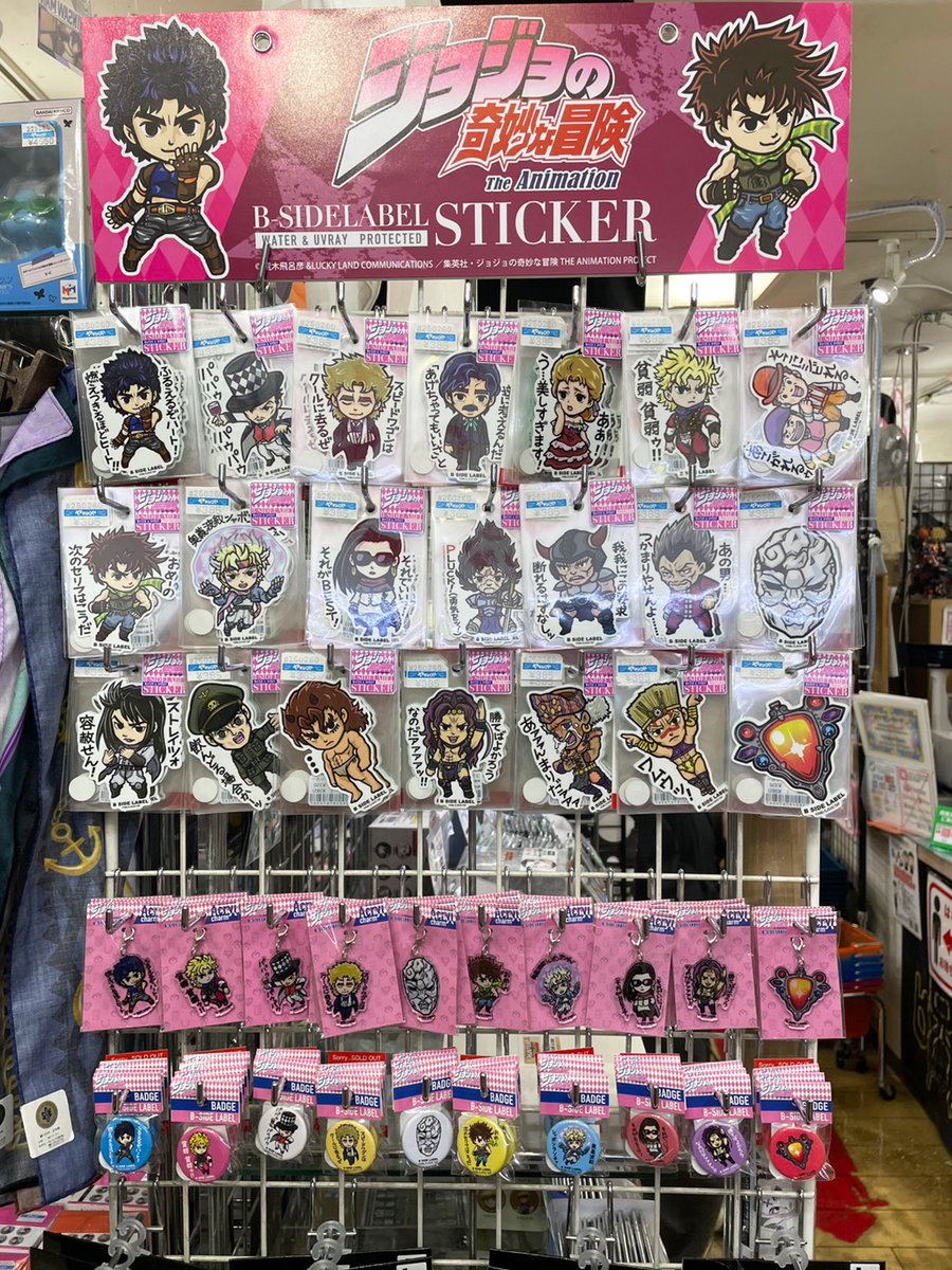 2階売場に『ジョジョの奇妙な冒険』×『B-SIDE LABEL』のコラボ