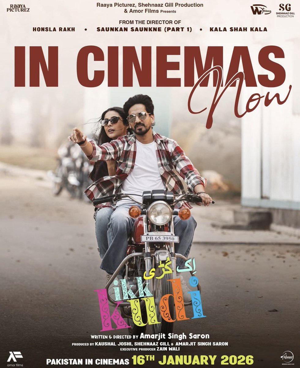 #IkkKudi Film Releases In  Pakistan Today 

Book Your Tickets Now And Experience The Magic Of #ShehnaazGill 

<a href="/ishehnaaz_gill/">Shehnaaz Gill</a>  
Distributed by <a href="/walifilms/">@WaliFilms</a> 💓