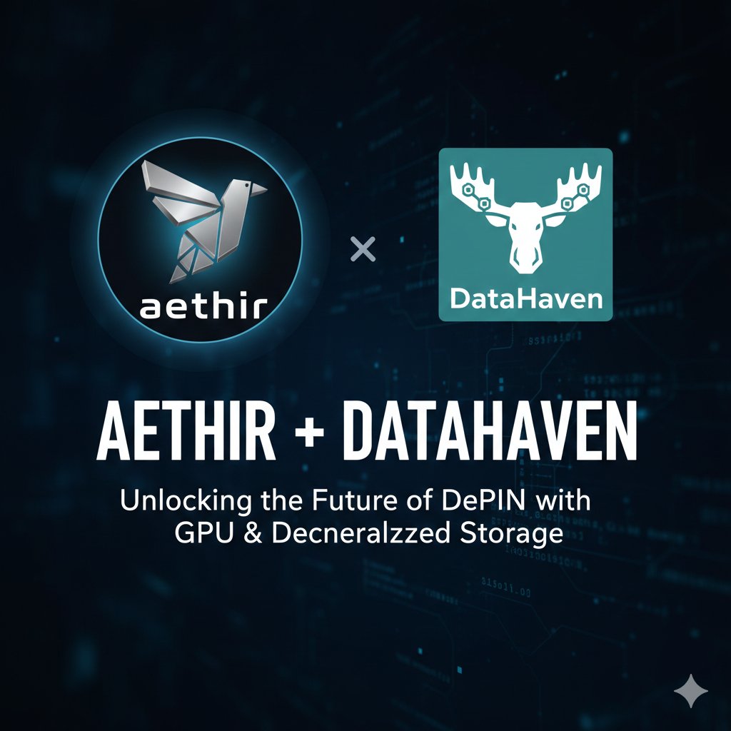 poor_79's tweet image. Excited about @DataHaven_xyz &amp;amp; @aethircloud partnership! 🚀 Combining GPU power with decentralized storage is a game-changer for AI infrastructure. The future of DePIN looks bright!