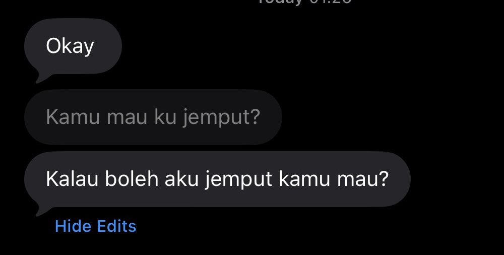 nasisisaa's tweet image. Be brave, be gentle ahahahha
Ngajak jelas dari jauh jauh hari, waktu jelas. Ngajak dulu baru tunggu respon, bukan liat respon dulu baru nentuin bakal ngajak apa engga. 

Pic 2 Dia edit kalimatnya jadi lebih gentle juga karena kalo pake kalimat sebelum diedit pasti nolak dijemput.