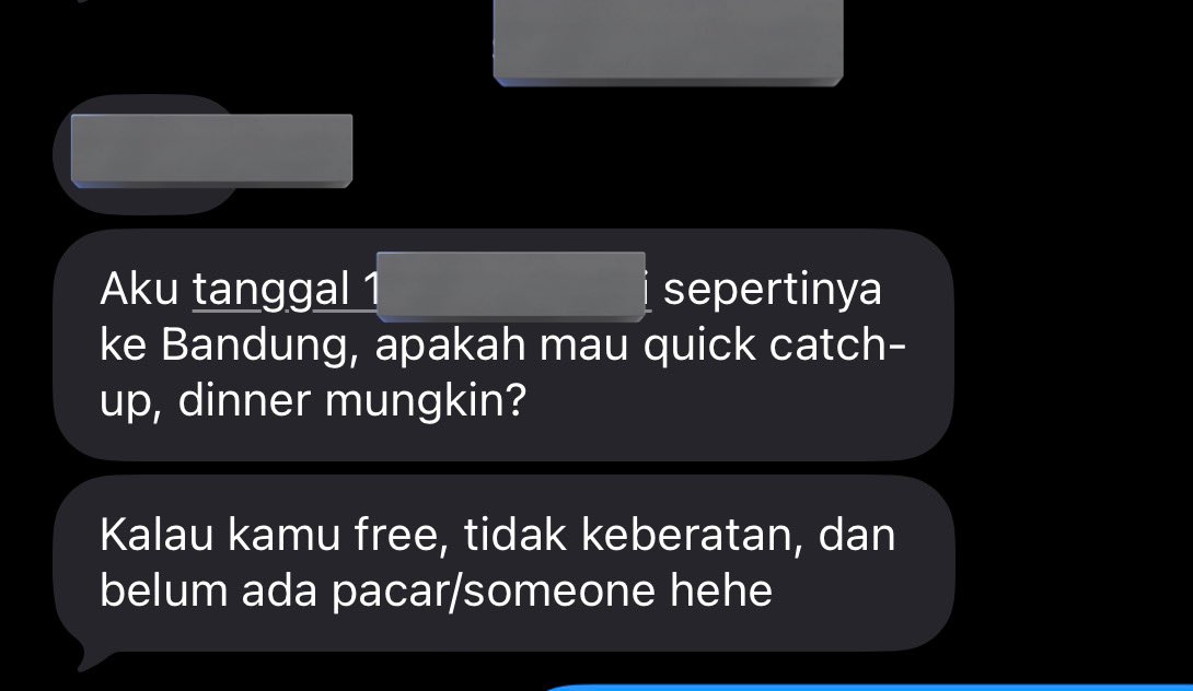 nasisisaa's tweet image. Be brave, be gentle ahahahha
Ngajak jelas dari jauh jauh hari, waktu jelas. Ngajak dulu baru tunggu respon, bukan liat respon dulu baru nentuin bakal ngajak apa engga. 

Pic 2 Dia edit kalimatnya jadi lebih gentle juga karena kalo pake kalimat sebelum diedit pasti nolak dijemput.