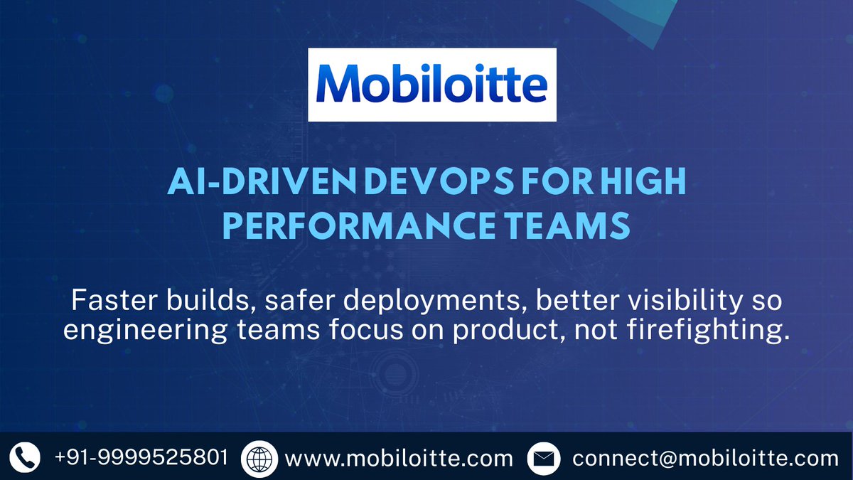 Mobiloitte | Agentic AI, RAG & Digital Engineering tweet media