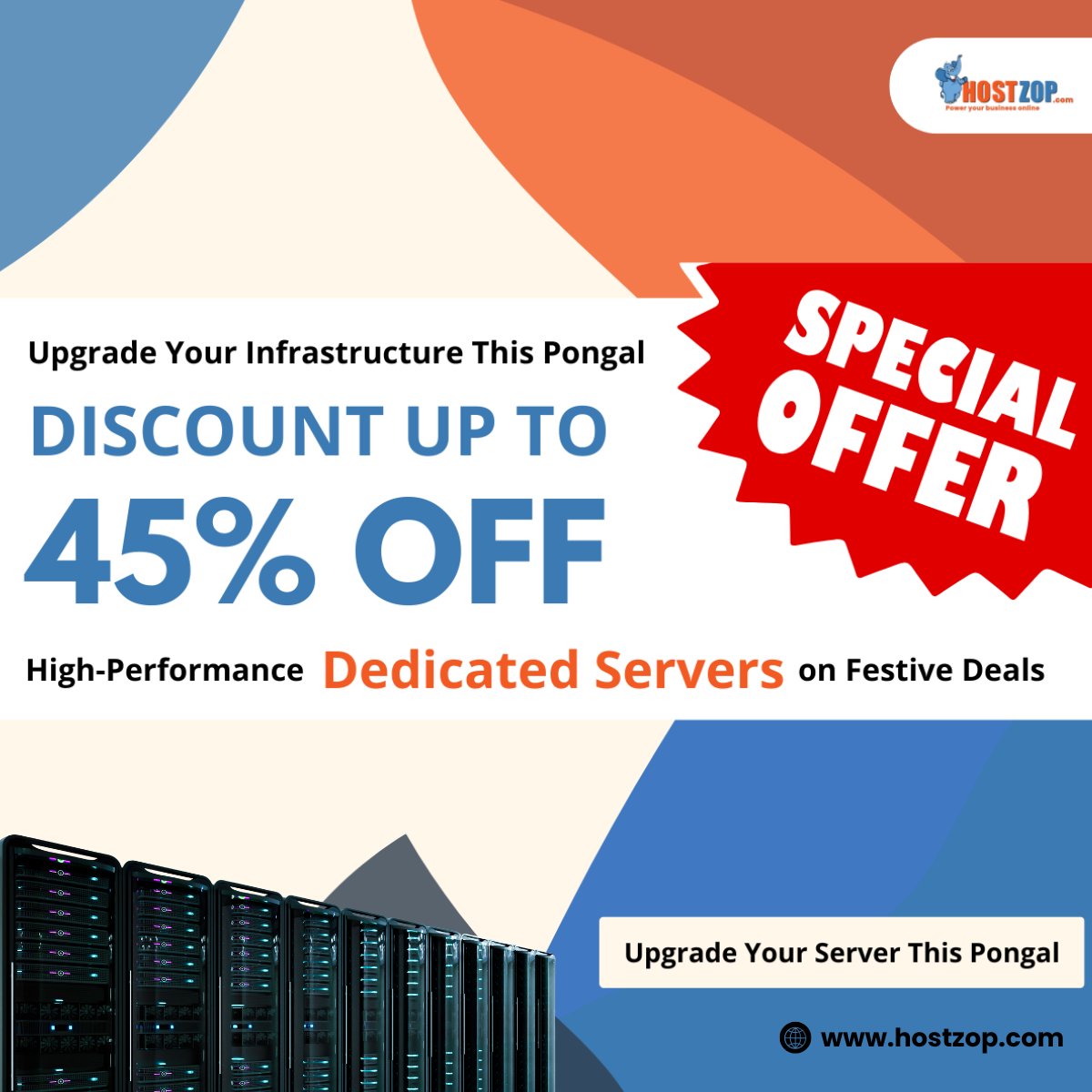 Time is running out!

The HostZop Mega Festive Sale ends tomorrow.

Save up to 45% on High-Performance Dedicated Servers and upgrade your infrastructure before the offer expires. 
#HostZopMegaSale #DedicatedServers #FestiveOffer #LimitedTime