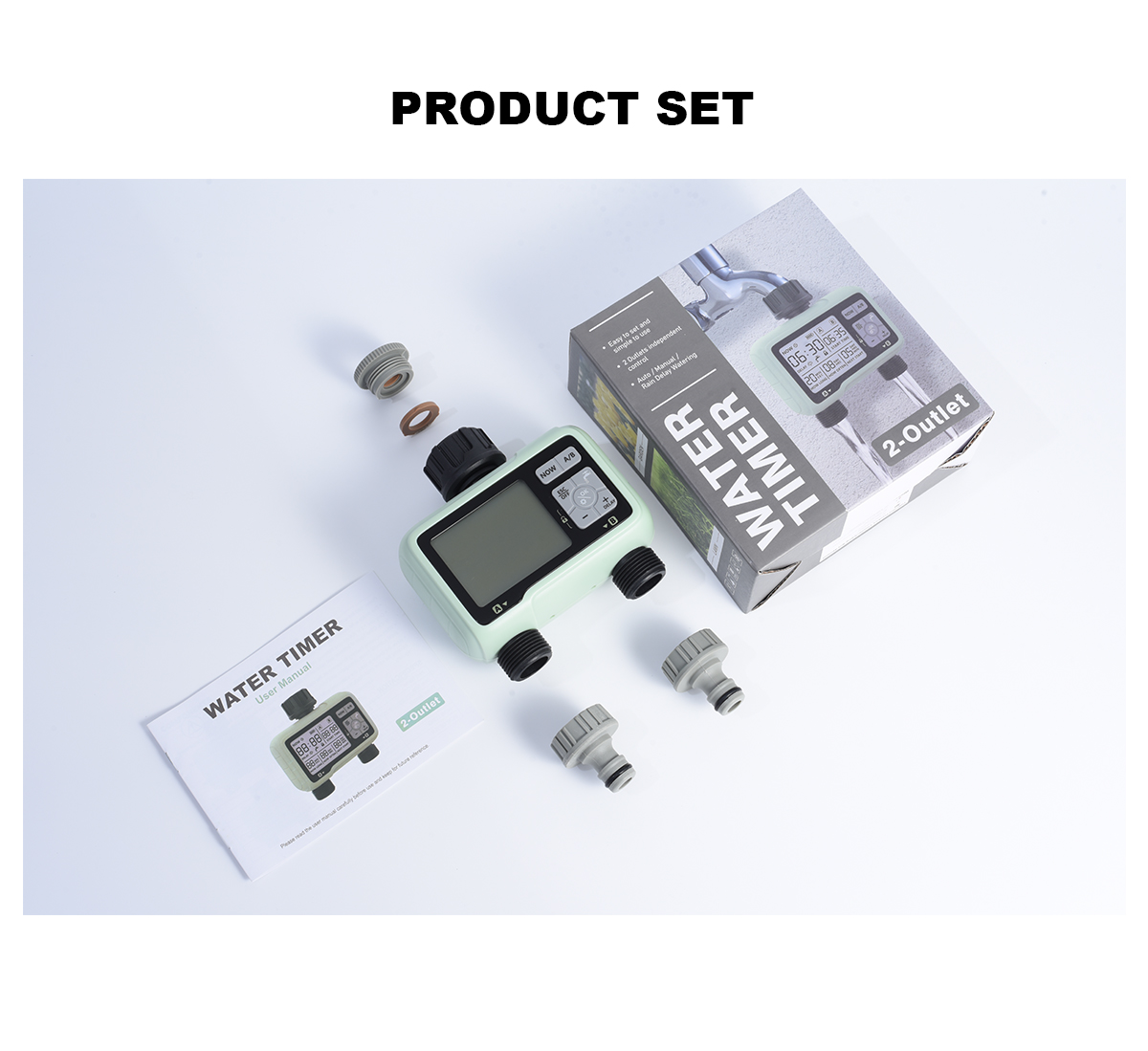 Eshico_Ningbo's tweet image. Hello🥰, we are Eshico Company!

Here is the product set of Eshico Water Timer🍀
🌱Easy to set and simple to use
🌱One outlet/multiple outlets for independent control
🌱Auto/manual watering &amp;amp; rain delay/skip

Let's Start a Smart Irrigation Life!☀️

#WaterTimer #gardening #plants