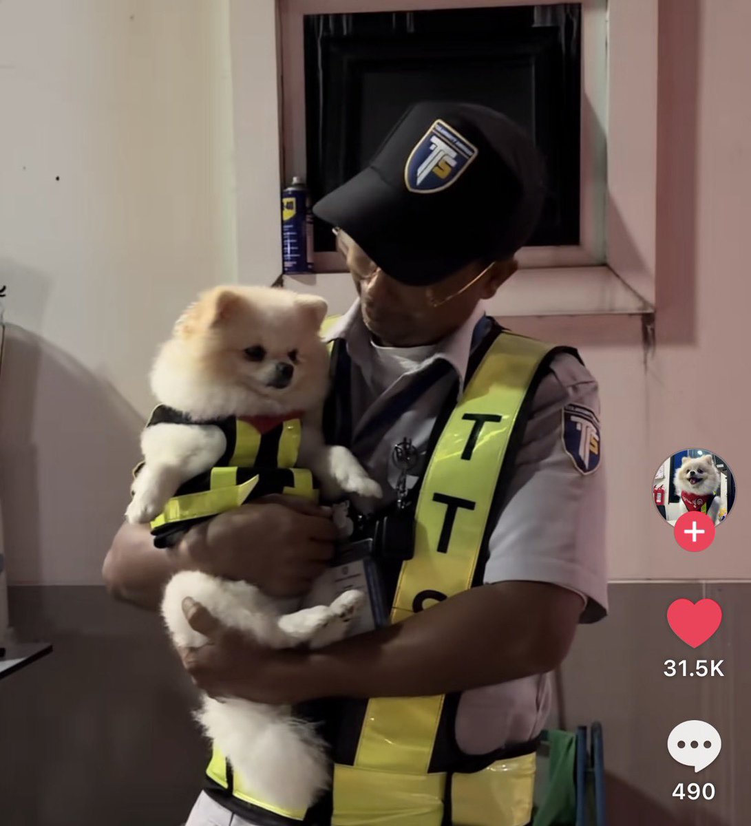 532am_'s tweet image. อีกช่องคือน้องโมจิ เป็นหมาที่ติดคุณลุง รปภ. มาก ตื่นตีห้าพอแม่เปิดประตูบ้านปุ๊บรีบวิ่งออกไปป้อมยามปั๊บโดยไม่ต้องไปส่งเลย วันไหนคุณลุงหยุดคุณลุงก็จะมารับไปเล่นที่บ้านตัวเอง ติดมากจนบริษัทรปภ. ต้องทำเสื้อส่งมาให้น้อง 555555555555555555544556555