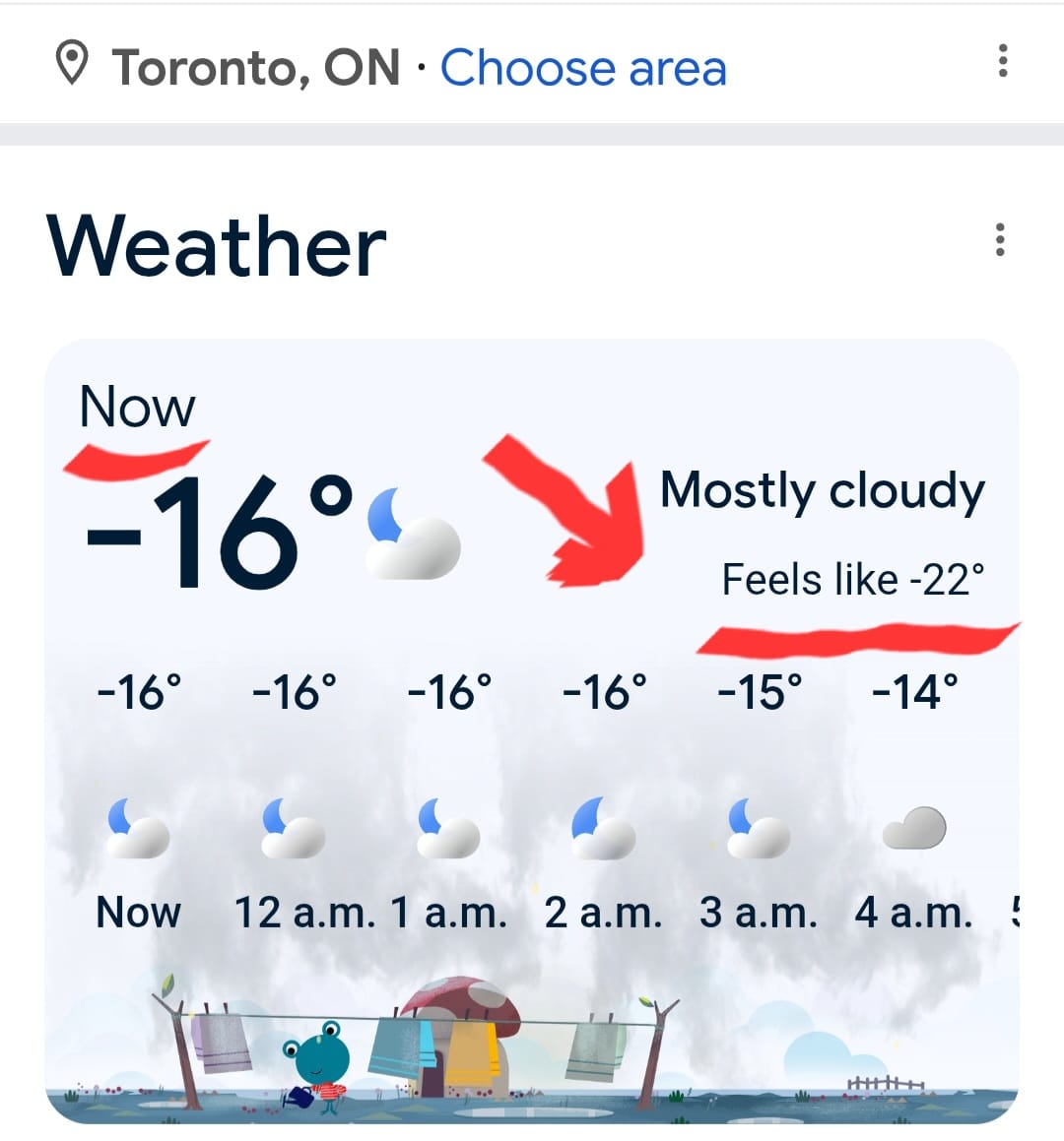 My granddaughter Shan chasing life in -16 degree temperature in Toronto.