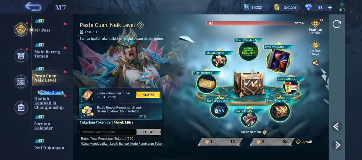 sunflowner's tweet image. Code ticket gacha pesta cuan 

10 ticket Rp 2.700
50 ticket Rp 13.000
100 ticket Rp 25.000
150 ticket Rp 30.000

Stock banyak iaa

Dm wdp diamond ml m7 po soul vessel slow #zonauang #zonajajanᅠ