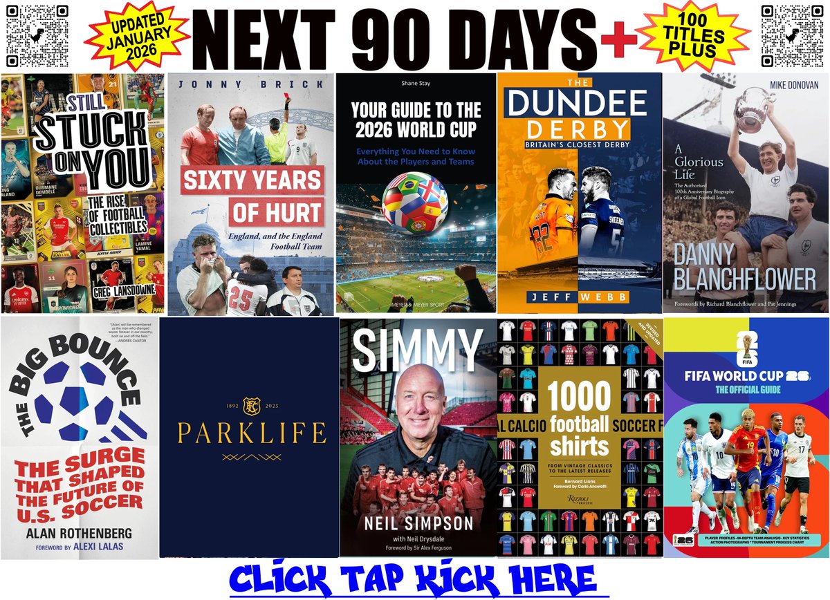 SOCCER BOOKS NEXT &amp; LAST 90 DAYS PLUS
soccerbooks.co.uk #brfc #barnsleyfc #blackpool #bhafc #BristolCity #Boro #bcfc #clarets #cardiff #skyblues #dcfc
#drfc #hcafc #lufc #millwall #posh #pompey #readingfc #watfordfc