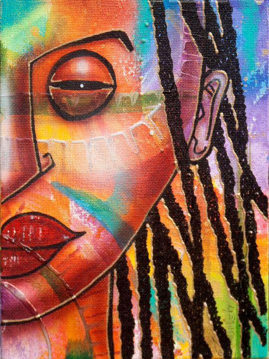 fredodle's tweet photo. Art of the Day! "Colourful Girl". Buy at: https://t.co/BIExcCEgZ5 https://t.co/9FkecTiBJC