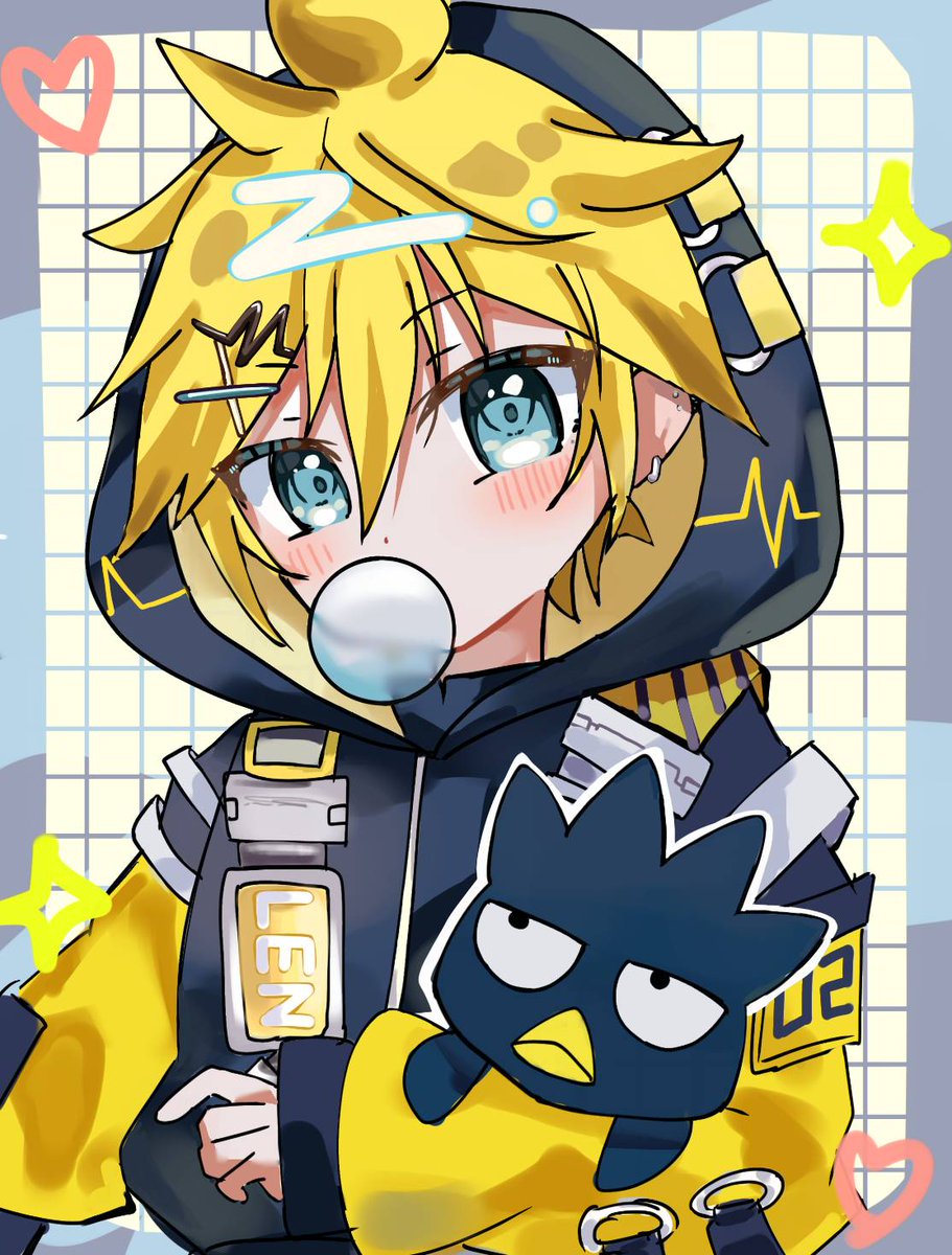 鏡音レン×バッドばつ丸💛✖️
 #鏡音レン #絵描きさんと繋がりたい