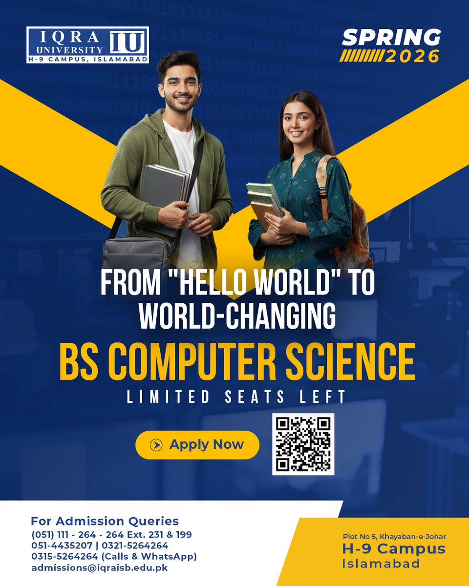 Iqra University, Islamabad Campus tweet media