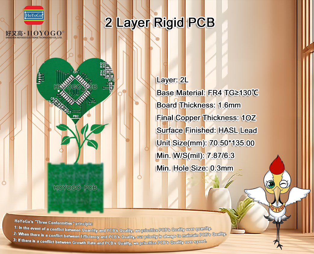 #PCBProduct

#2Layer #FR4 #TG≥130℃ #1OZ #HASLLead
Board Thickness: 1.6mm
Unit Size(mm): 70.50*135.00
Min. W/S(mil): 7.87/6.3
Min. Hole Size: 0.3mm

💻 hoyogo.com
📬 noreen@hoyogo.com

Welcome to send us your inquiry~

#pcb #hdi #aluminumpcb #rigidflexpcb #fpc #pcba