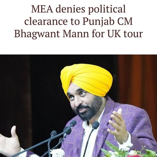 NewsAAPKe's tweet photo. #CheapTactics #BJP
Modi Govt MEA has denied political clearance to Punjab CM @BhagwantMann and state Industries Minister @SanjeevArora_PB who were to lead a delegation to the UK and Israel in February. The idea was to invite investors to invest in Punjab on the lines of a similar trip to Japan and South Korea at the year’s end. The reason has not been given for denial of Political Clearance by Modi.