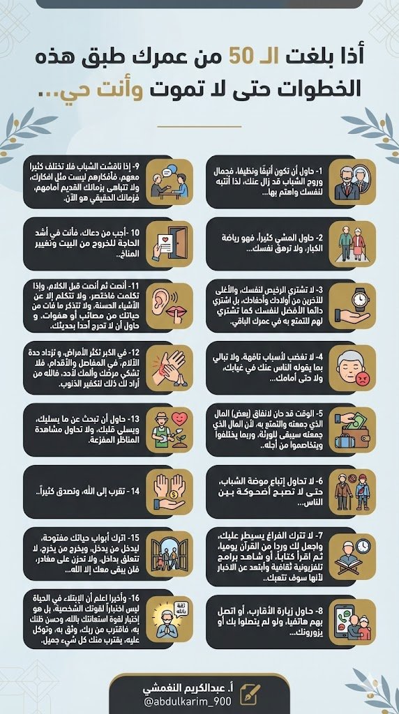 <a href="/abdulkarim_900/">عبدالكريم النغيمشي</a> سبحان من ألهمك هذا الرشد،
كلمات أكثر من رائعة،
وحقاً هي توجيهات مُسددة وموفقة.