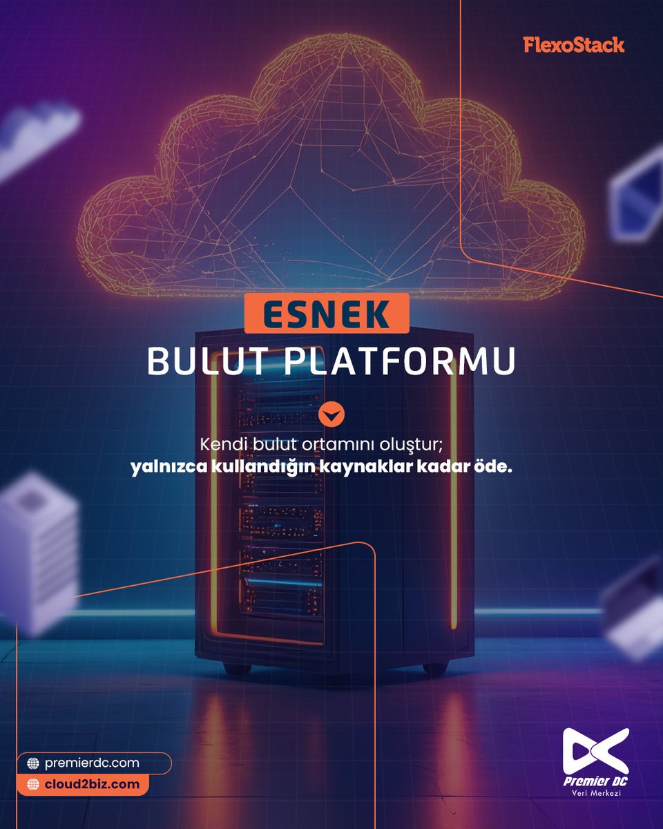 Dilersen kullandığın kadar öde, dilersen sabit kaynaklarından birini seç. Esnek hızlı ve taahhütsüz bulut deneyimi sizi bekliyor.

#PremierDC #Cloud2Biz #BizPaas #FlexoStack