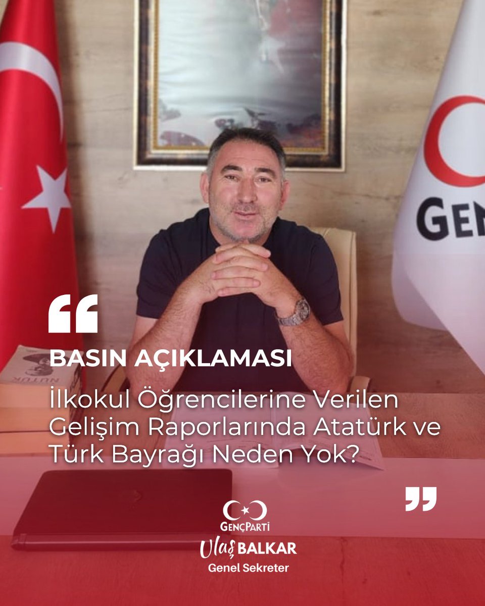 İlkokul Öğrencilerine Verilen Gelişim Raporlarında Atatürk ve Türk Bayrağı Neden Yok?
İlkokul öğrencilerine karne yerine verilen  gelişim raporlarında Gazi Mustafa Kemal Atatürk’ün ve Türk Bayrağı’nın yer almaması, teknik bir tercih değil; simgesel ve pedagojik sonuçları olan