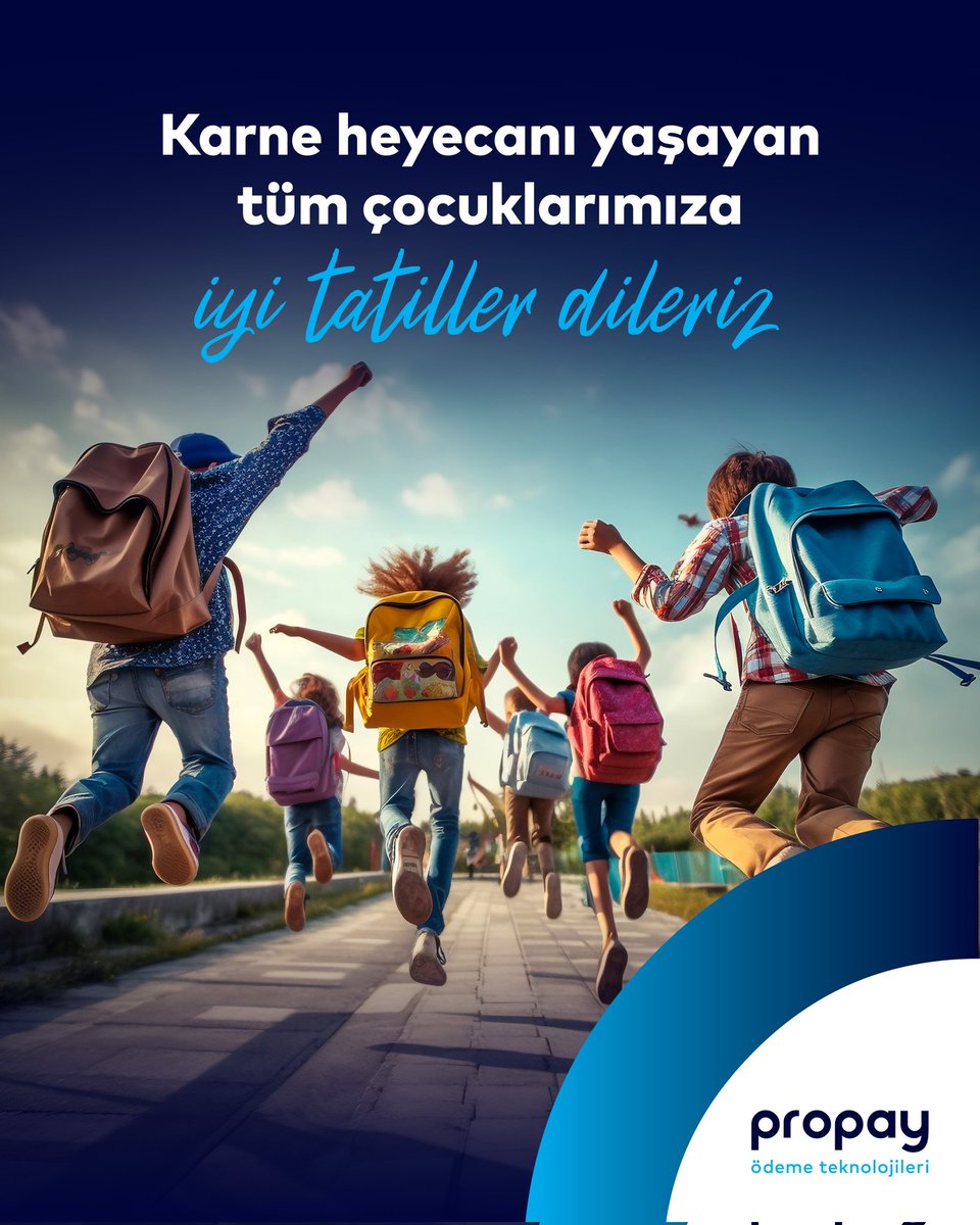 propaytr's tweet image. Karne heyecanı yaşayan tüm çocuklarımıza iyi tatiller dileriz. 🎉

#karnegünü #2026 #propay
