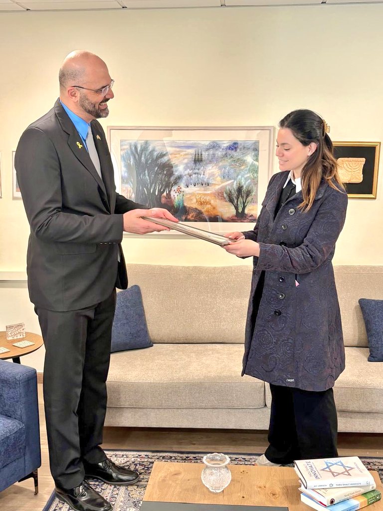 It was a pleasure to welcome again <a href="/mariaterzicy/">Maria Terzi</a>, who represented #Cyprus at MASHAV 32nd International Women Leaders Conference, held in #Israel this past October.

During today’s meeting, I handed over to Dr. Terzi her copy of the "Haifa-Jerusalem Declaration", that was signed