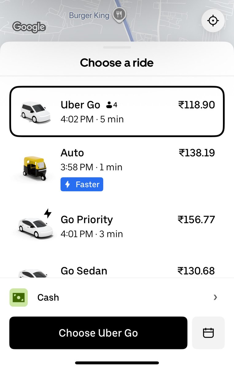 Why is an auto more expensive than a cab? #Uber