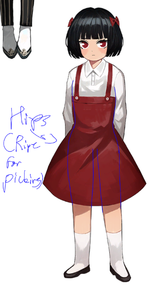 ScrunklyDragon's tweet image. as we can see, in the first slide, ryoshu's hip is quite wide when compared to the width of her shoulders. This means that her body is in her prime. meanwhile, on the second slide, teen ryoshu's hips significantly shrunk, this is because her body has expired.