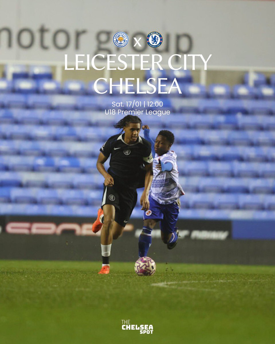 TheChelseaSpot's tweet image. The U18s are back in action tomorrow, looking to go clear at the top of the league table on a trip to Leicester!

The game will be streamed live for free and worldwide on Chelsea's website, app and Youtube channel 🙌