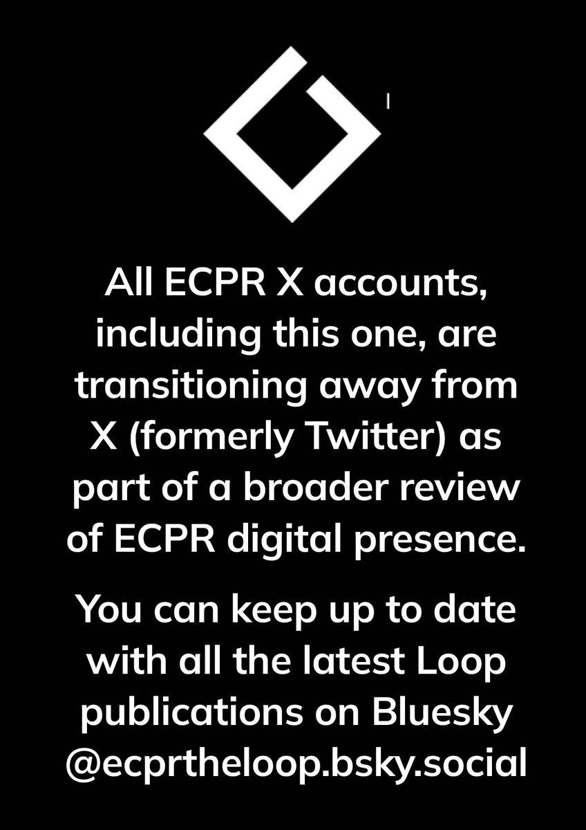 The Loop. A Political Science Blog from @ECPR tweet media