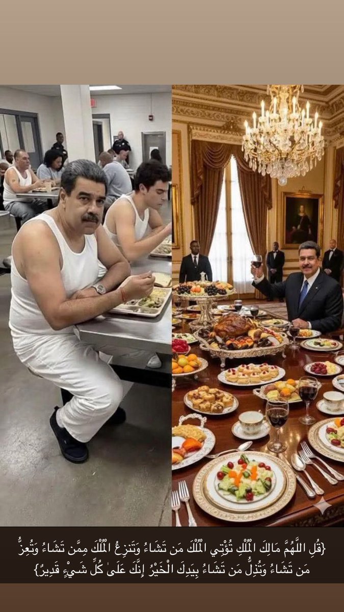 #يوم_الجمعه
هل من معتبر … 

قال تعالى : ﴿ قُلِ اللَّهُمَّ مَالِكَ الْمُلْكِ تُؤْتِي الْمُلْكَ مَن تَشَاءُ وَتَنزِعُ الْمُلْكَ مِمَّن تَشَاءُ وَتُعِزُّ مَن تَشَاءُ وَتُذِلُّ مَن تَشَاءُ ۖ بِيَدِكَ الْخَيْرُ ۖ إِنَّكَ عَلَىٰ كُلِّ شَيْءٍ قَدِيرٌ﴾