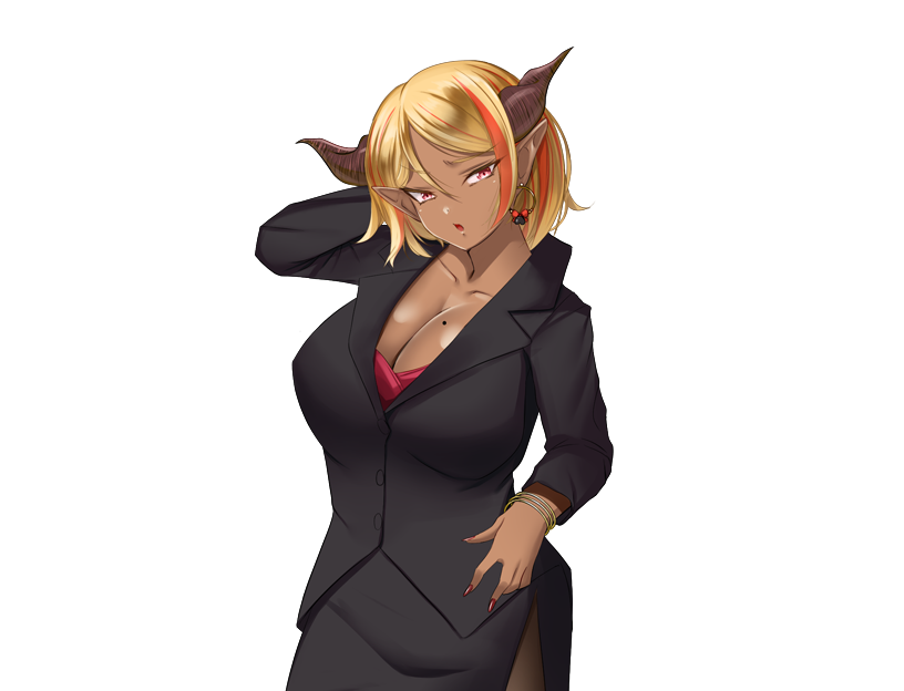 サキュバスのゲームも作りたいんだけど
かなり昔にだしたっきりになっちゃったから

またこの子たちの短編をサクッとつくって
ギャグ&エロメインのゲームをまたやりたいなぁ

ホラー物とサキュバス物でバンバン作っていきたい 