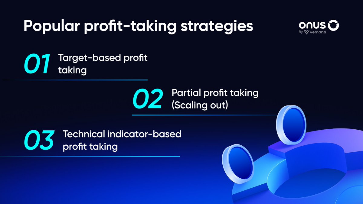 ONUSFinance's tweet image. Stop letting your profits turn into losses! 🛑

Most traders fail not because they buy wrong, but because they don't know when to EXIT. In a volatile market, a "paper profit" isn't real until you hit that sell button. 💸

Discover these strategies to take profit effectively now!…