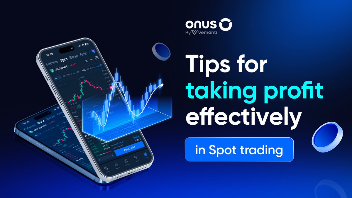 ONUSFinance's tweet image. Stop letting your profits turn into losses! 🛑

Most traders fail not because they buy wrong, but because they don't know when to EXIT. In a volatile market, a "paper profit" isn't real until you hit that sell button. 💸

Discover these strategies to take profit effectively now!…