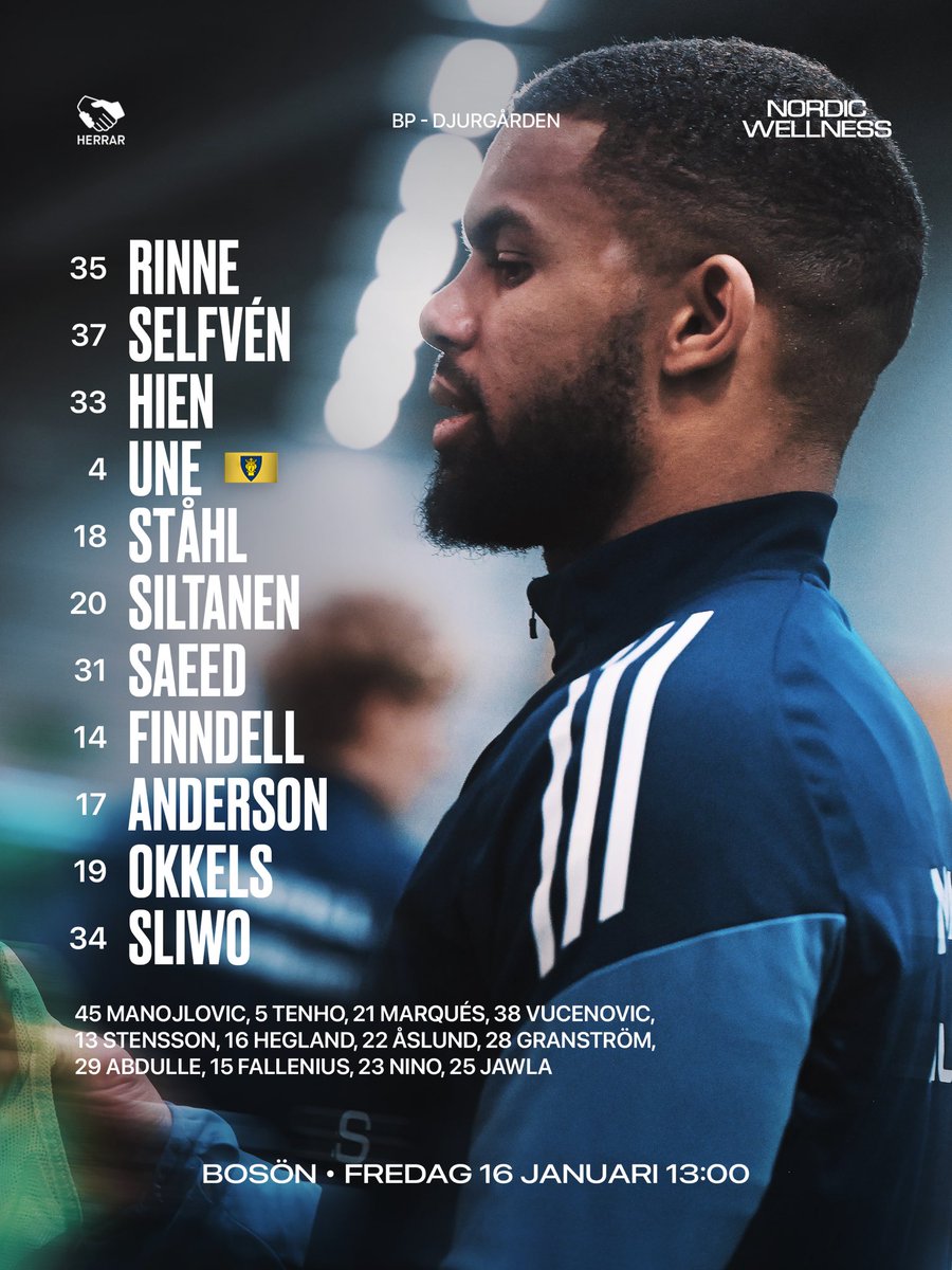 DIF_Fotboll's tweet image. Startelvan i årets första träningsmatch 💪

All matchinformation och sändning till matchen på DIF.se