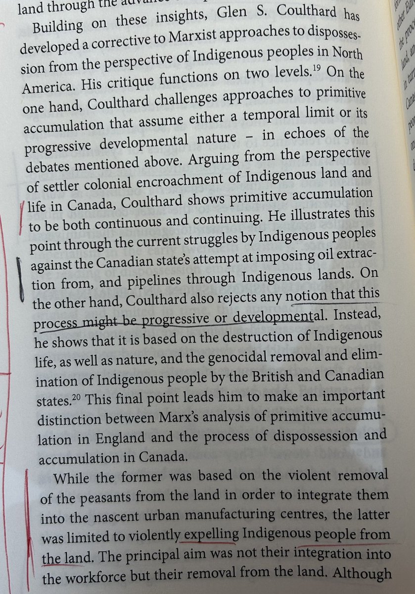 Spectre2Marx's tweet image. « the link between dispossession and proletarianisation is neither automatic nor present in the eliminatory context of the Anglo-settler world » ( Englert, Settler colonialism)