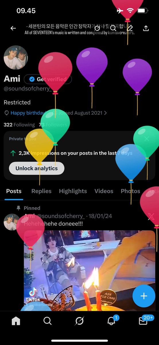 soundsofcherry_'s tweet image. banyak balonnnn