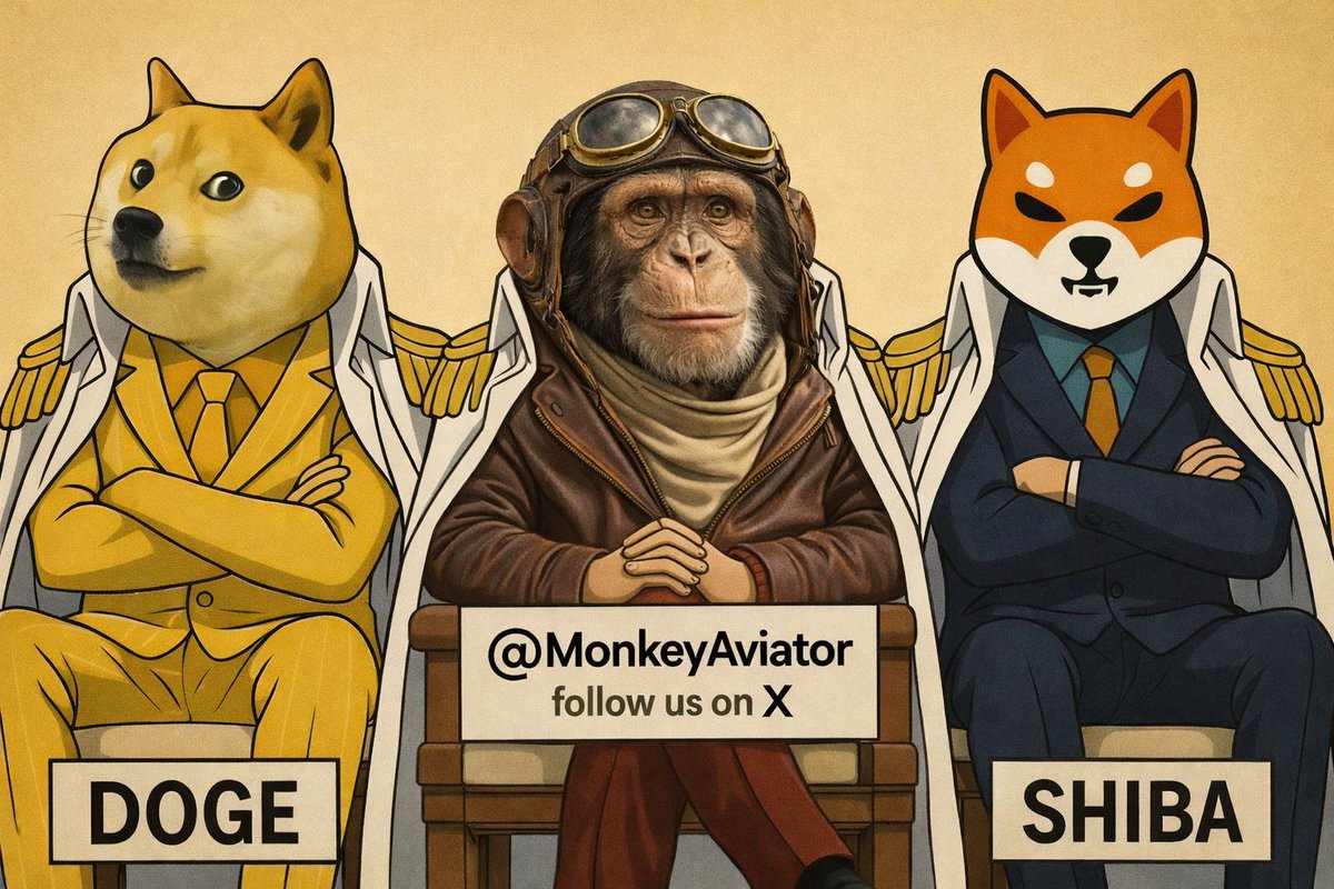 MonkeyAviator's tweet image. Reply Whale Of Gems
@WhaleOfGems 
@AshCrypto
@ElonMuskPDA
@BSCGemsAlert
$DOGE , $PEPE , $BONK , &amp;amp;  $FLOKI